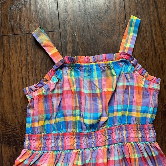 Cat and Jack 100 % Cotton Colorful Plaid Dress SZ XXL 16/18 - Picture 2 of 5